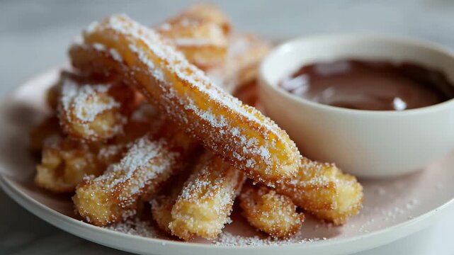 churros with chocolate