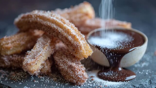 churros with chocolate