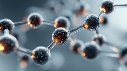 Detailed Render of Molecular Structure for Scientific Research and Development