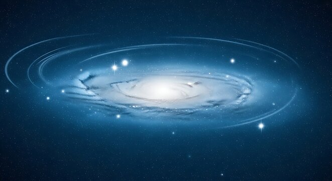 Spiral Galaxy in Deep Space Cosmic Wonder