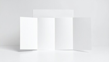 Obraz premium Clean white brochure mockup ready for your custom design and branding message