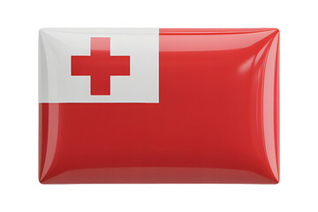 Obraz premium Patriotic Tonga flag emblem reflects national pride, cultural heritage, and identity of Tongan citizens worldwide