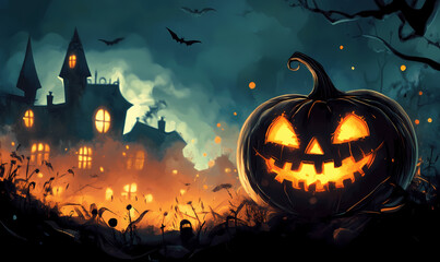 Halloween Holiday Concept: A Concept of Spooky and Festive Celebrations