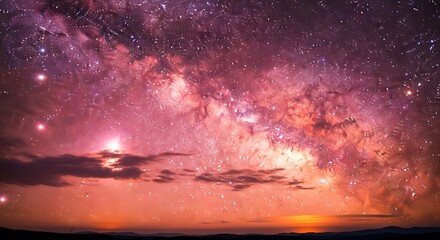 Vast Celestial Expanse Painted With Cosmic Dust and Stars