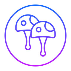 Obraz premium Mushroom Vector Icons