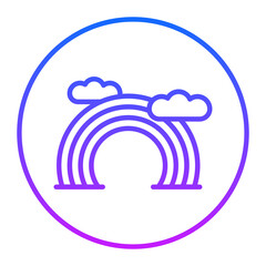 Fototapeta premium Rainbow Vector Icons