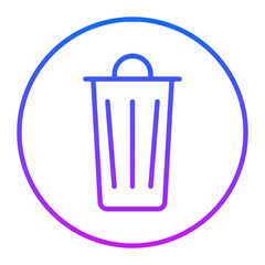 Trash Bin Vector Icons