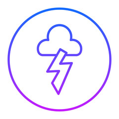 Thunderstorm Vector Icons