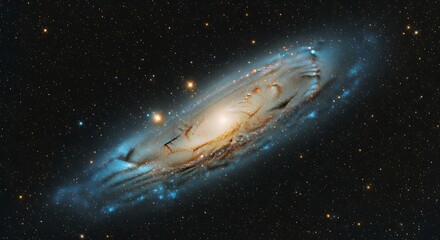 Andromeda Galaxy Spiral Structure Cosmic Nebulae Celestial Star Formation