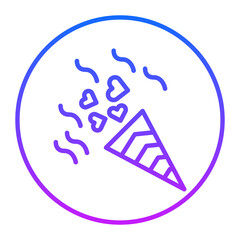 Heart Confetti Vector Icons