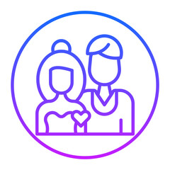 Romantic Couple Vector Icons