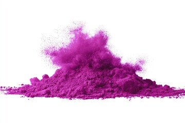 Naklejka premium Magenta powder explosion on white (3)