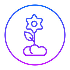 Spring Flowers Vector Icons