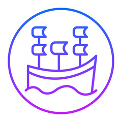 Mayflower Ship Vector Icons