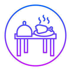 Thanksgiving Feast Vector Icons