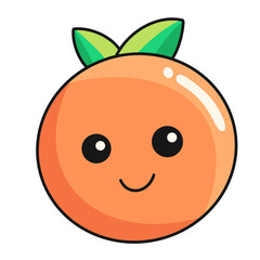 The sweet orange fruit