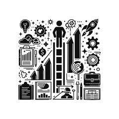 Ladder icon for career growth