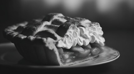 Slice of pie closeup