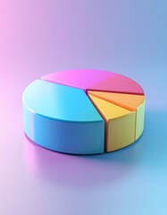 Colorful pie chart graphic