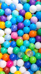 Colorful plastic ball pit