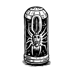 A sketchy style illustration showing a bioelectric pod