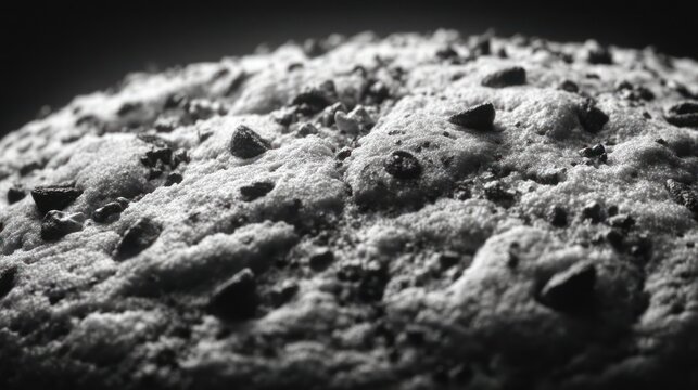 Closeup chocolate chip cookie