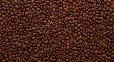 Aromatic Roasted Coffee Beans Rich Texture and Warm Brown Tones.