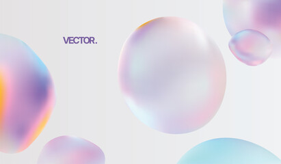 A Colorful and Vibrant Abstract Bubbles Background Suitable for Various Modern Designs