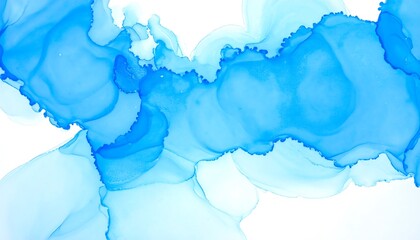 Delicate blue ink marbling abstract background for artistic applications