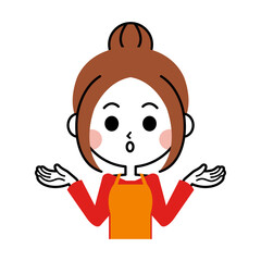 主婦のイラスト