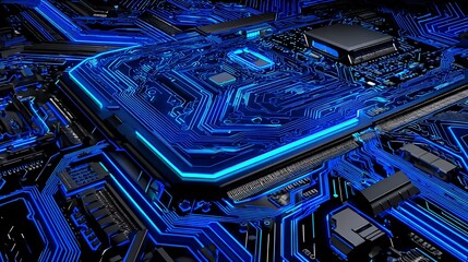 Big Data, Blockchain technology concept. 3d Blockchain Cubes. 3d illustration