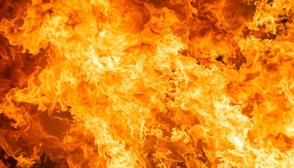 Intense Flames Closeup of Burning Fire with Heat, Danger, Blaze, Warmth, and and Energy.