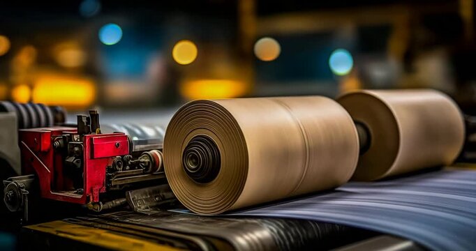 Variable-data printing test sheets rolling out for personalized runs over-the-shoulder slow tilt neutral studio light modern and adaptable