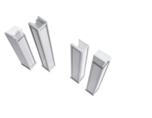 Collection of Decorative Columns with Festive Elements