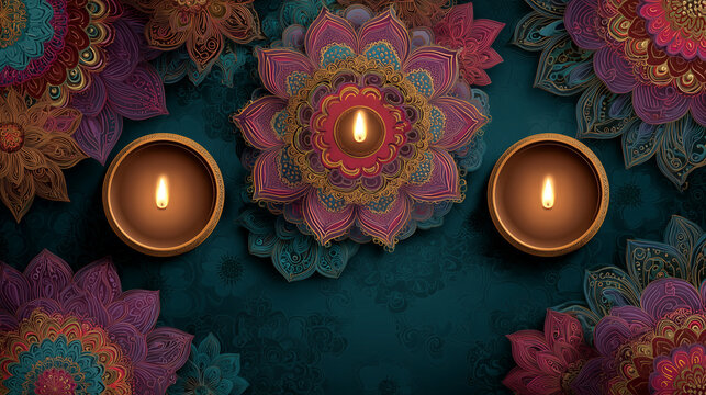 diwali diya design photos