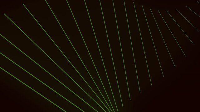 An intricate design featuring green lines on a black backdrop forms a visually appealing pattern that could enhance various projects or serve as a standalone graphic element
