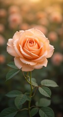 Golden hour light illuminates a close-up of a textured, matte ceramic vase displaying vibrant orange and yellow flowers, evoking a sense of warmth and tranquility.