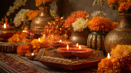 Obraz premium Happy Diwali Celebration