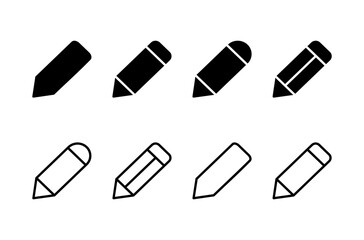 Pencil icon logo design. pen sign and symbol. edit icon vector