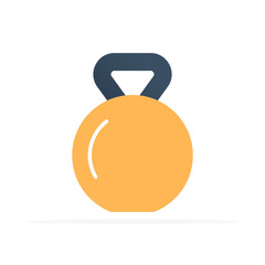 Kettlebell icon, colored flat vector. Modern and minimalist design.