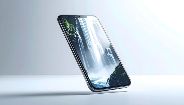 2025 concept phone with waterfall display.