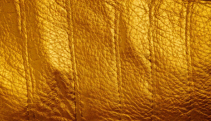 Obraz premium Gold Leather Texture | Elegant and luxury. Background