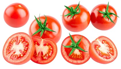 Fototapeta premium Fresh tomatoes isolated