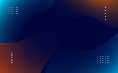 Blue gradient background with circles and crosses.