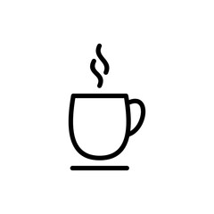 coffee cup icon symbol for apps and websites. cup a coffee sign and symbol