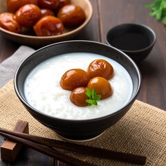 Creamy rice with sweet fruits