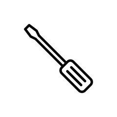 Screwdriver icon symbol for apps and websites. tools sign and symbol