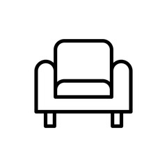 Sofa icon symbol for apps and websites. sofa sign and symbol. furniture icon