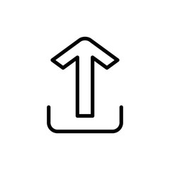 Upload icon symbol for apps and websites. load data sign and symbol