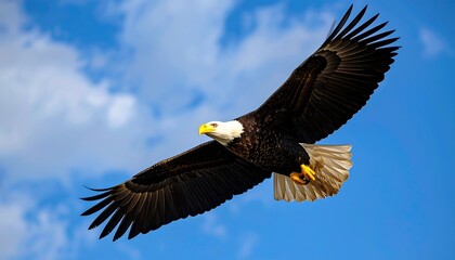 Fototapeta premium Majestic eagle soaring (1)